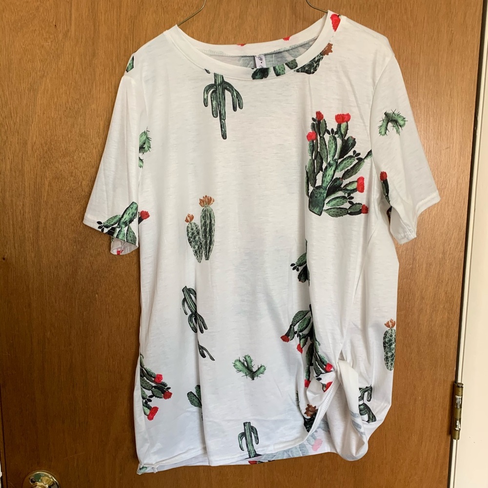Cactus print top